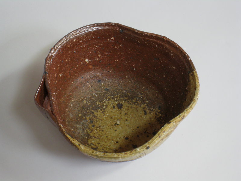 茶道具商（有）越中屋 信楽片口形向付 五客揃 三代高橋楽斎造 共箱