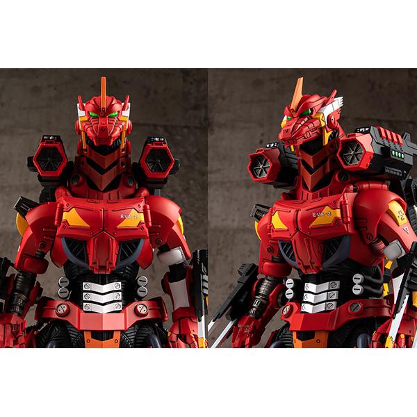 ゴジラ対エヴァ３式機龍<改> エヴァ2号機カラーVer.プラモデル（アオシマ） EVA GLOBAL】ゴジラ対エヴァ3式機龍<改> エヴァ2号機カラーVer