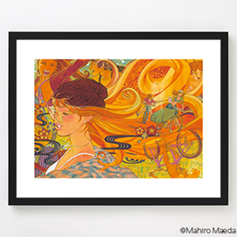 雑 前田真宏 雑画集』発売記念アート展】額装高精彩複製画D（少女