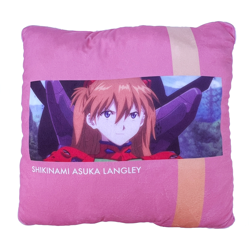 エヴァンゲリオン 背当てクッション/グラデライン_アスカ（丸眞