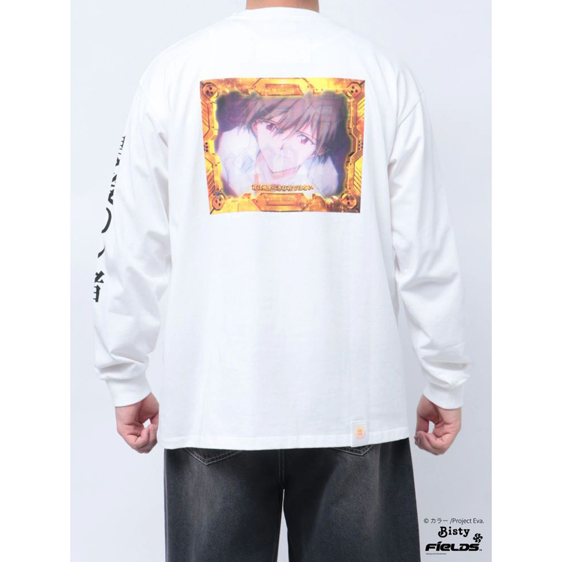 EVANGELIONxCALNAMUR】最後のシ者 ロンTEE/白(フリーサイズ 白