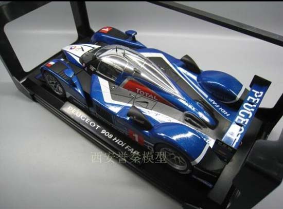 Blue 1:18 Scale Norev Diecast Peugeot 908 HDi FAP Model [NB9T665
