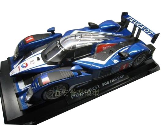 Blue 1:18 Scale Norev Diecast Peugeot 908 HDi FAP Model [NB9T665