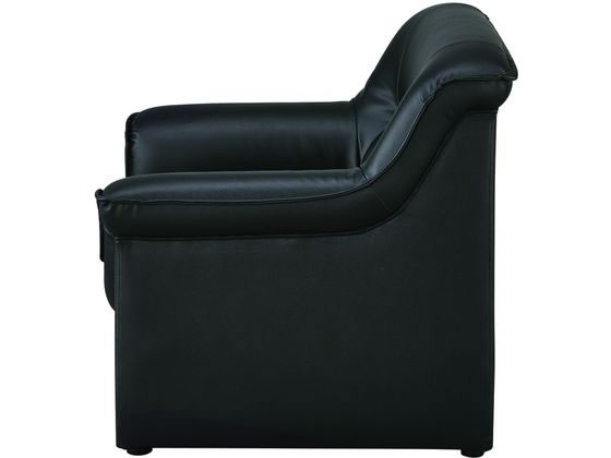 ニトリ 応接ソファ MS-101 1人用 W87×D78×H75 ブラック 通販