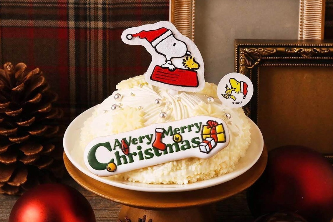 ピーナッツ カフェ24年クリスマス、“スヌーピー＆ウッドストック”の