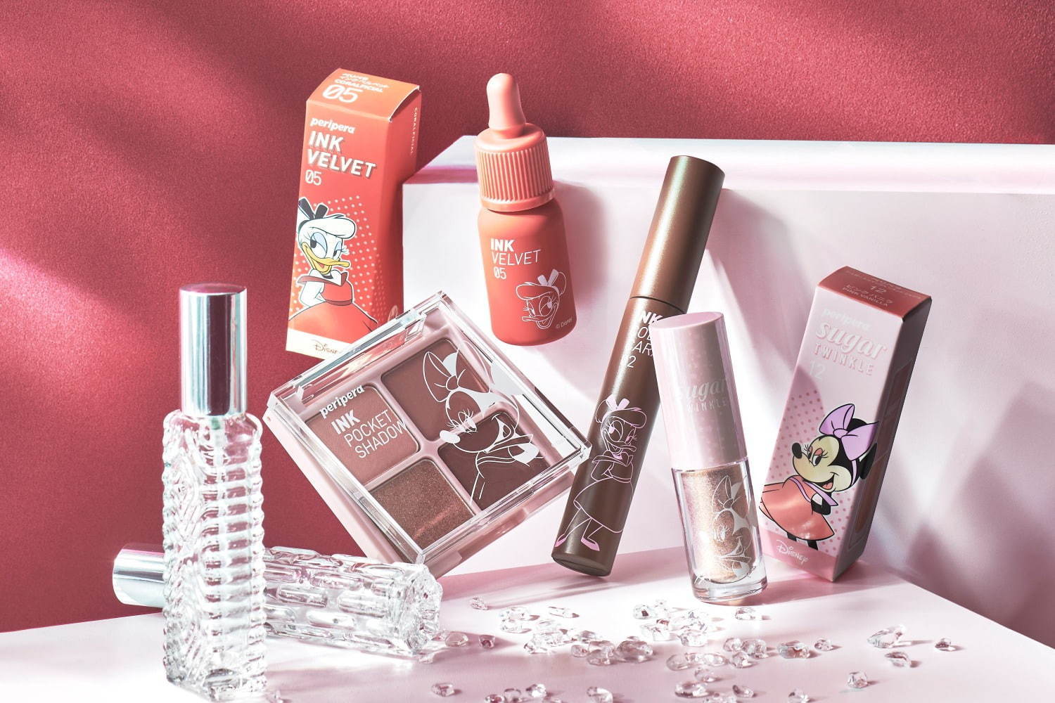 ミニーマウスとデイジーダック“レトロかわいい”コスメ、ペリペラの