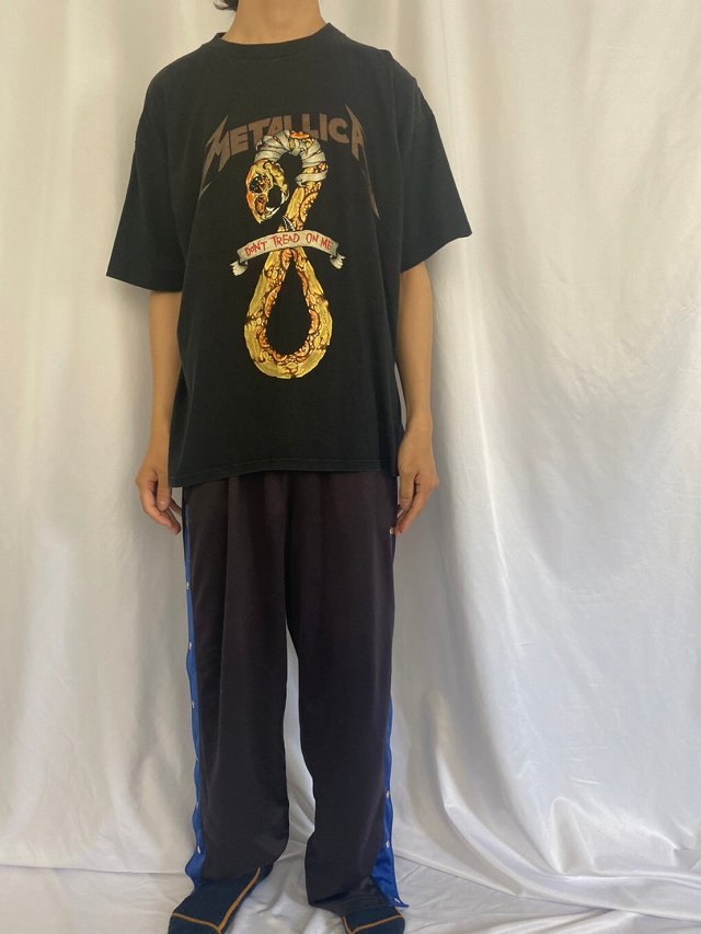 90年代 90s メタリカ パスヘッド アメリカ製 ブラック 黒 バンド 指紋