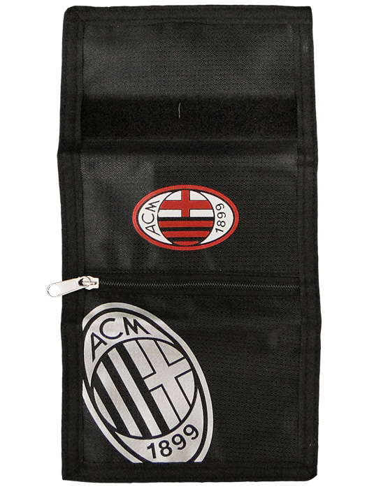 クラブオフィシャルグッズ/ACミラン/ナイロンウォレット/ブラック