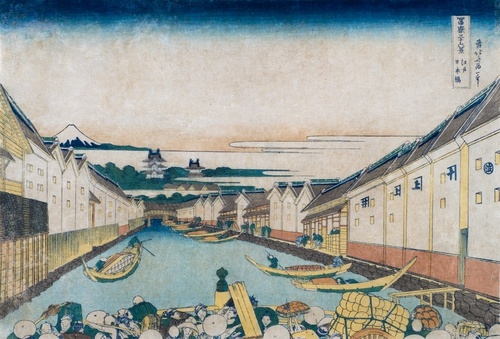 冨嶽三十六景 江戸日本橋 | 葛飾北斎 | 収蔵品詳細 | 作品を知る