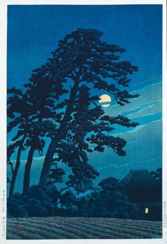 馬込の月（「東京二十景」より） | 川瀬巴水 | 収蔵品詳細 | 作品を