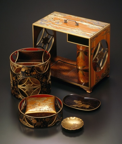 竹貼源氏蒔絵提重 | | 収蔵品詳細 | 作品を知る | 東京富士美術館