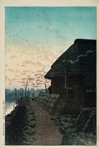 森ヶ崎の夕陽 | 川瀬巴水 | 収蔵品詳細 | 作品を知る | 東京富士美術館