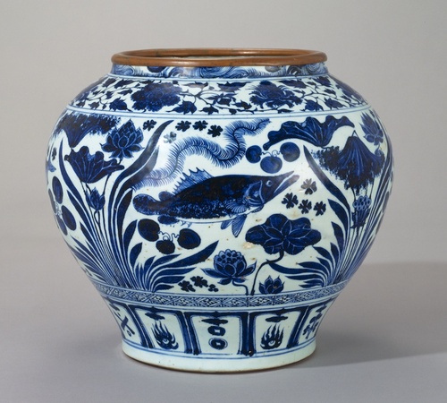 パステル九桃将軍缶 貯蔵物缶 景徳鎮 陶磁器装飾品 現代工芸品 美術品