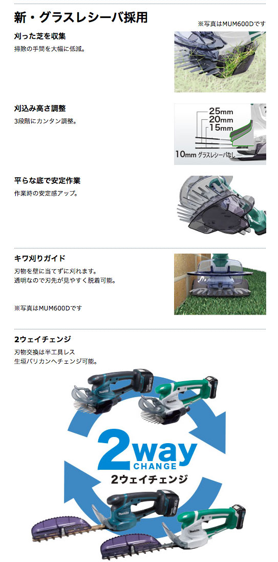 マキタ 充電式芝生バリカン 160mm MUM604DZ 18V対応（本体のみ