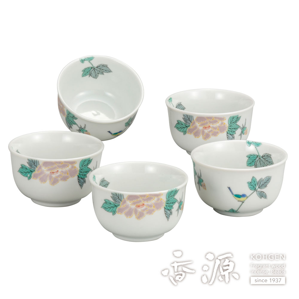 九谷焼の通販｜汲出揃（湯呑5客セット） - お香専門店 香源