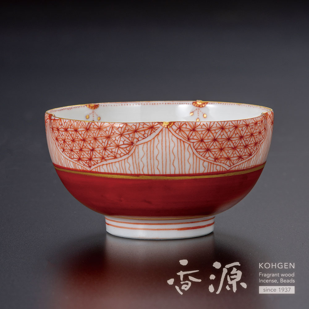 九谷焼 盃 赤絵ひさご文 福島礼子の通販 - お香専門店香源