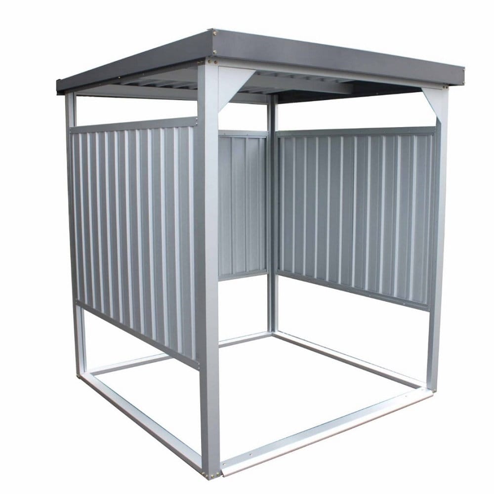 ダイマツ オープン型物置 約幅1．66×奥行1．79m グレー DM