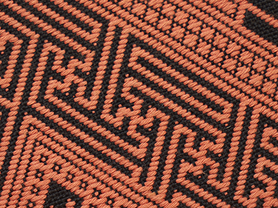 こぎん刺し六通開名古屋帯(s60156pE) 帯紹介