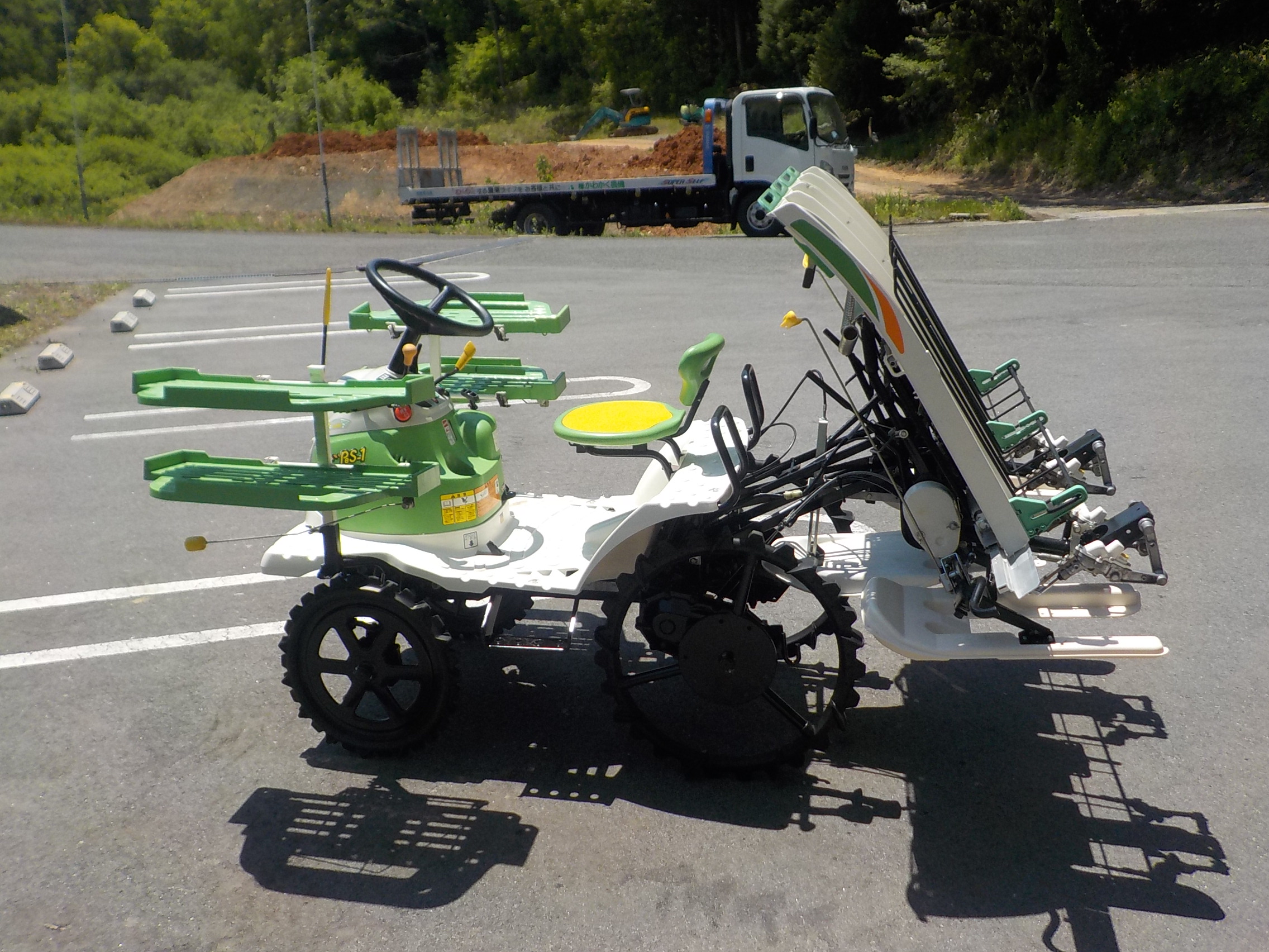 ヤンマー 田植機 PeS-1 4ps 4条植 クランク パワステ リコイルスタート