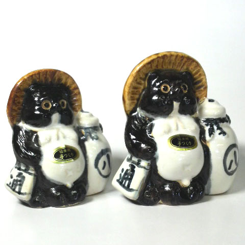 信楽焼 徳利持狸 大 3号