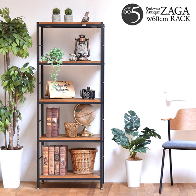 収納ラック ZAGA 5段パイプラック 幅60の通販情報 - 家具通販の