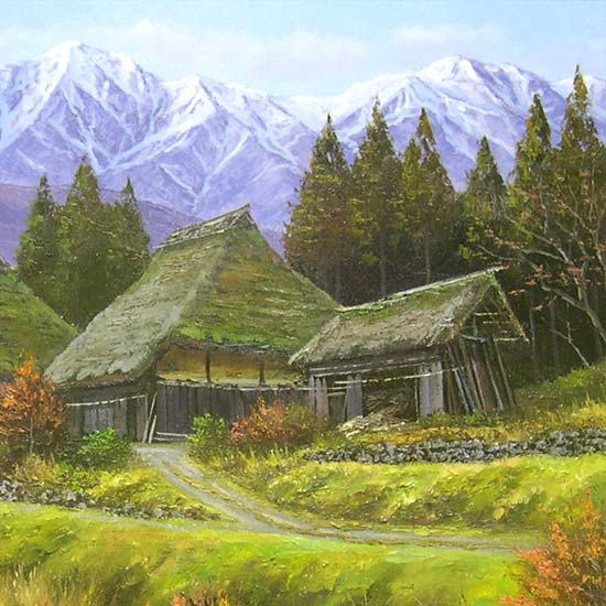 絵画 油絵 山村清流 F30号 （関健造） 送料無料 【海・山】【肉筆