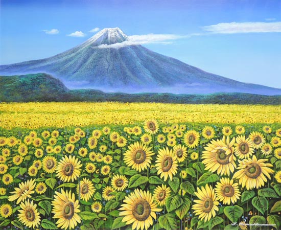 光の小道F4 キャンバス 風景画 油彩画 絵画 風景画「風の道」油彩画F4