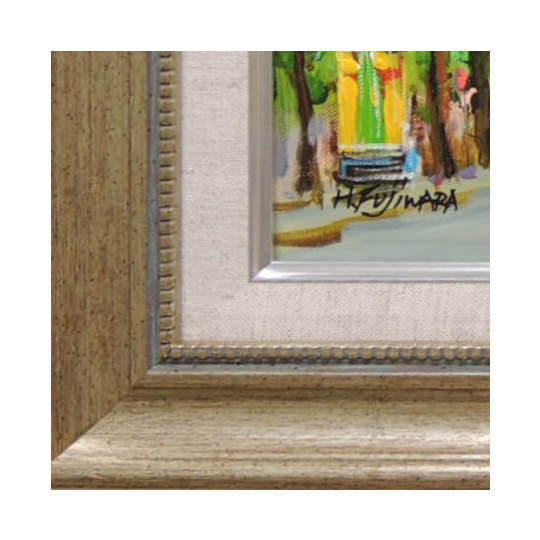 絵画 油絵 モンマルトル・サクレクール寺院 フランス・パリ （藤原英信