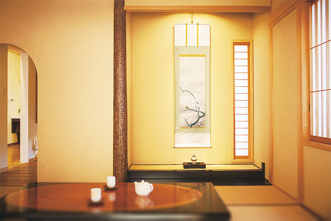 紅白梅に鴬 北条静香 尺五立 （冬）！ 冬 - 掛け軸（掛軸）販売通販