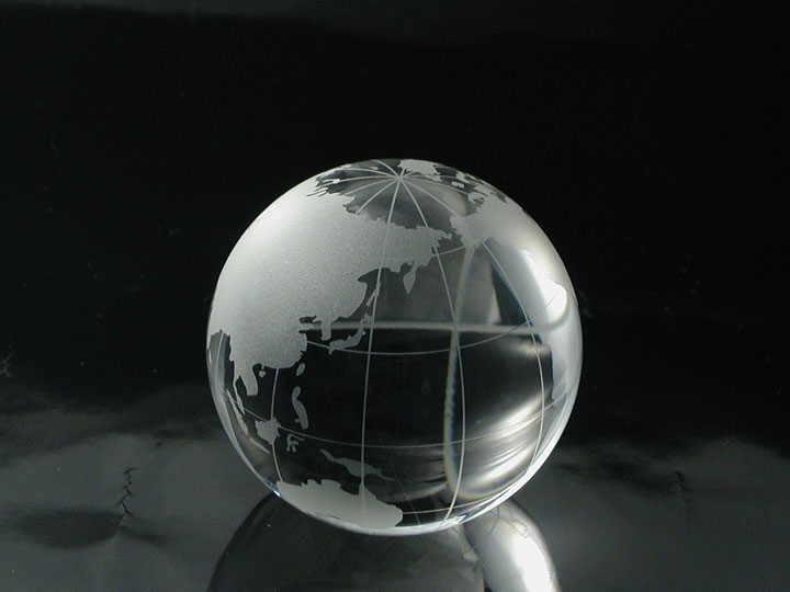 クリスタル地球儀,Crystal Globe,CG-60 | クリスタル表彰記念品