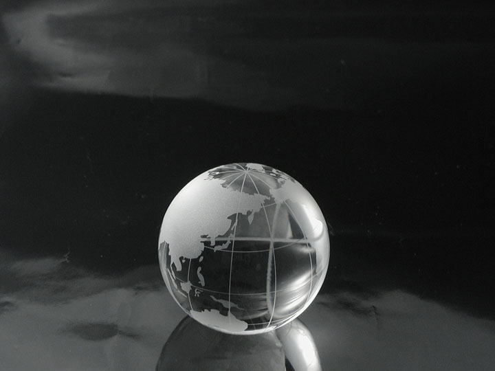 クリスタル地球儀,Crystal Globe,CG-80 | クリスタル表彰記念品