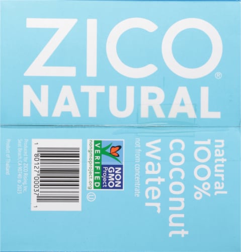 Zico® Natural 100% Coconut Water, 4 bottles / 16.9 fl oz - Kroger