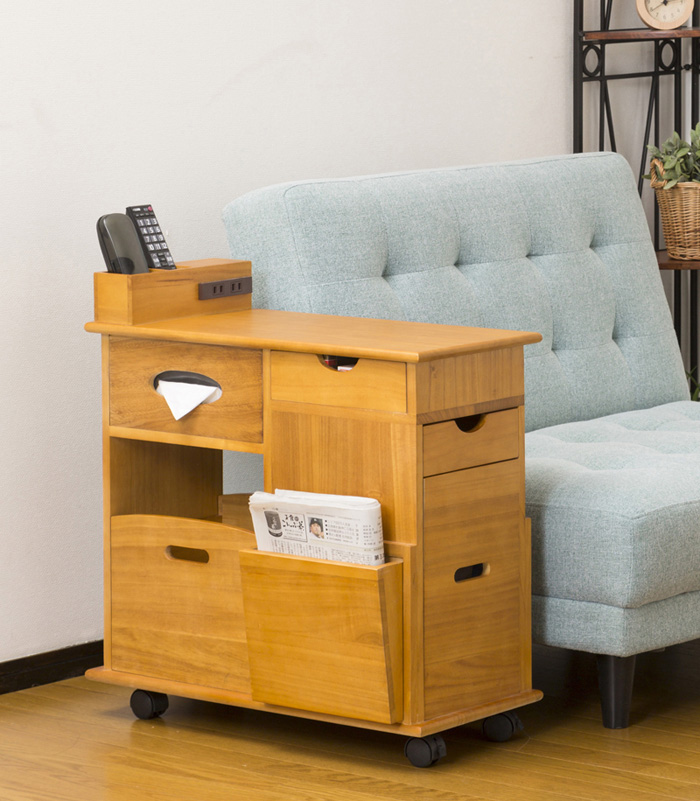 ソファーサイドすっ桐ワゴン | 株式会社クロシオ｜クロシオ