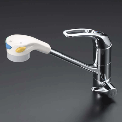 浄水器付シングルレバー式 シャワー付混合栓：KM323SAHC｜キッチン用水