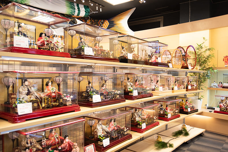 久宝堂のフロア紹介(お雛様の時期) 久宝堂ニュース 2019/11/07