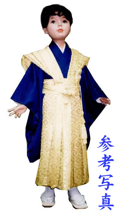 七五三 袴と裃セット】 8点セット 金通しの金襴に、蜀江文様の紋織