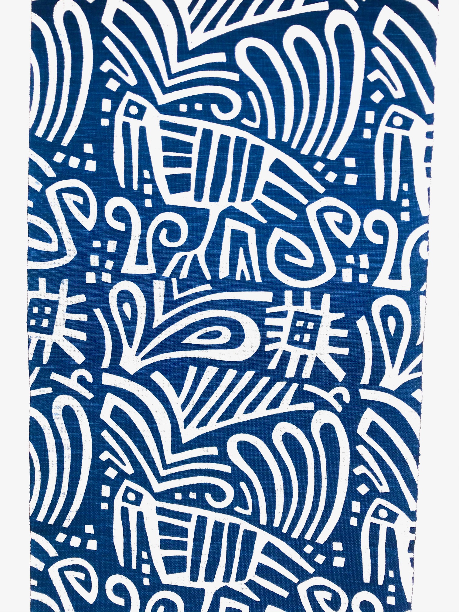 柚木沙弥郎 小巾布 鳥草文