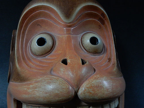 猿のお面 狂言用 ＜箱付＞ | 【骨董品買取】日本全国対応・老舗骨董店