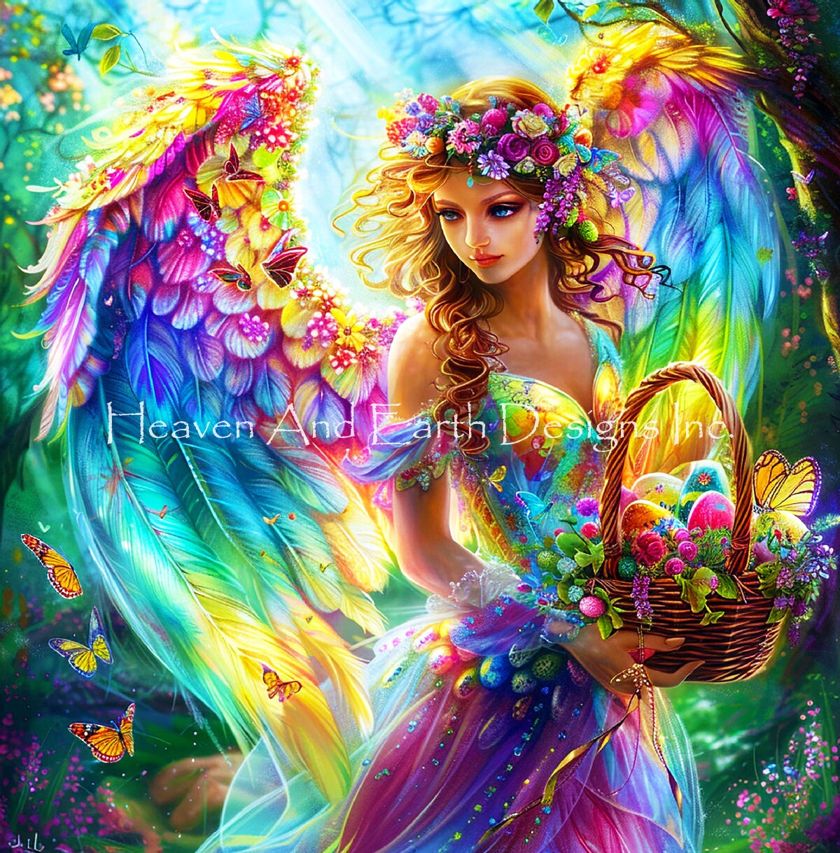 Mini Rainbow Angel JA | Jenoviya Art | Heaven And Earth Designs