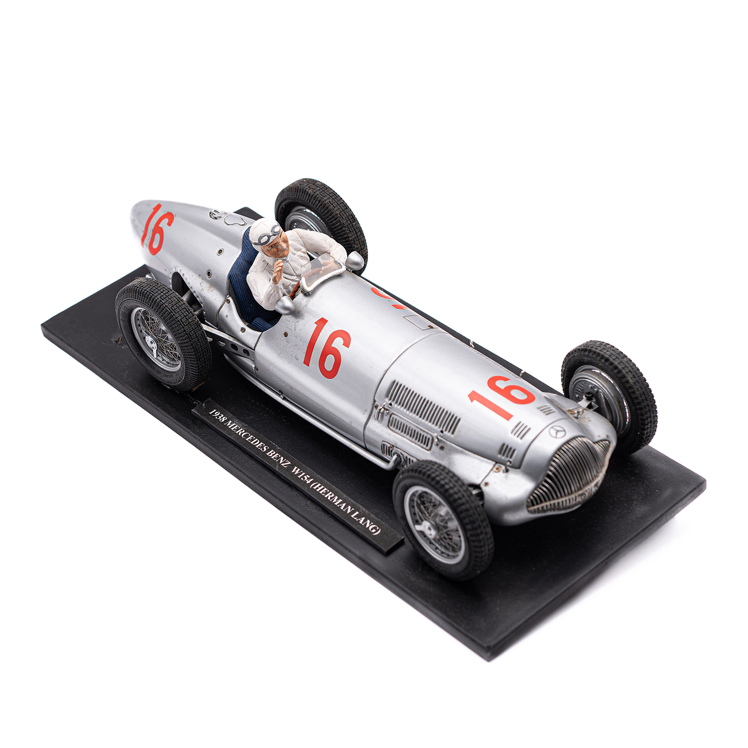 Fine Scale Model of a 1938 Mercedes Benz W154 Racing Car