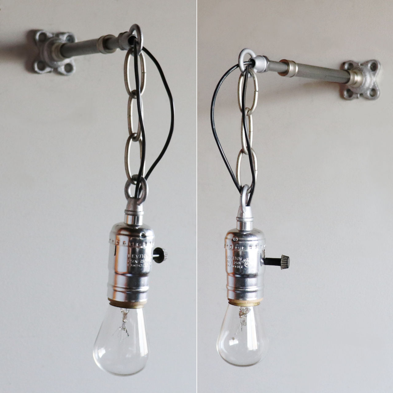 インダストリアルチェーンリング付シーリングライト兼用ブラケット