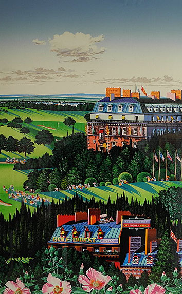 10033] ヒロヤマガタ 山形博道 シルクスクリーン 「カントリークラブ