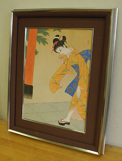 10524] 山本武夫 日本画 宮詣 8号 - 広田屋 ブランド質屋通販