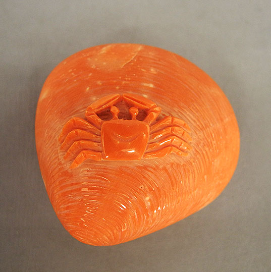 10653] 谷口 康隆 香合 天然さんご 香合蛤 - 広田屋 ブランド質屋通販