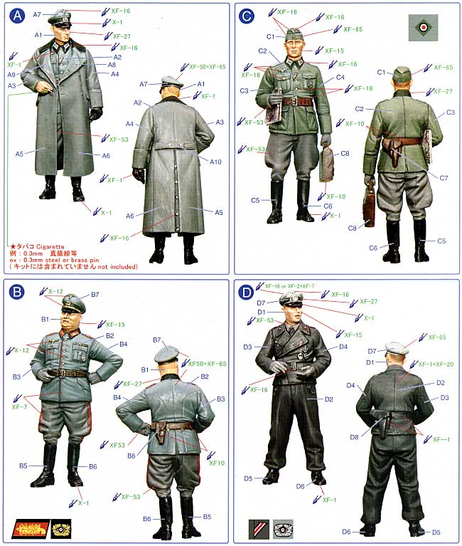 1/35 ミリタリー ドイツ将校野戦会議セット トライスターモデル