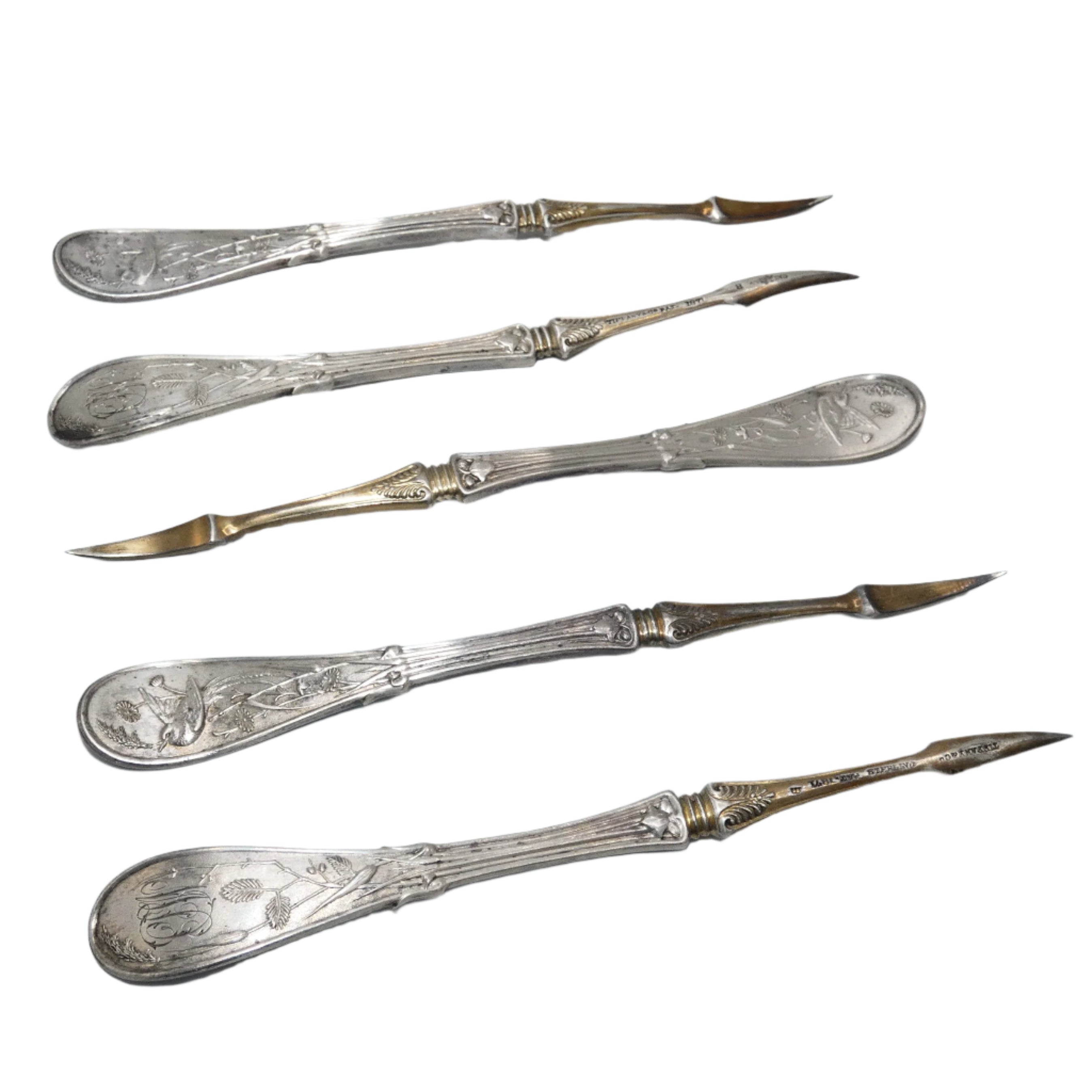 Tiffany & Co Audubon Pattern Nut Pick Set – Olde Inverness Antiques