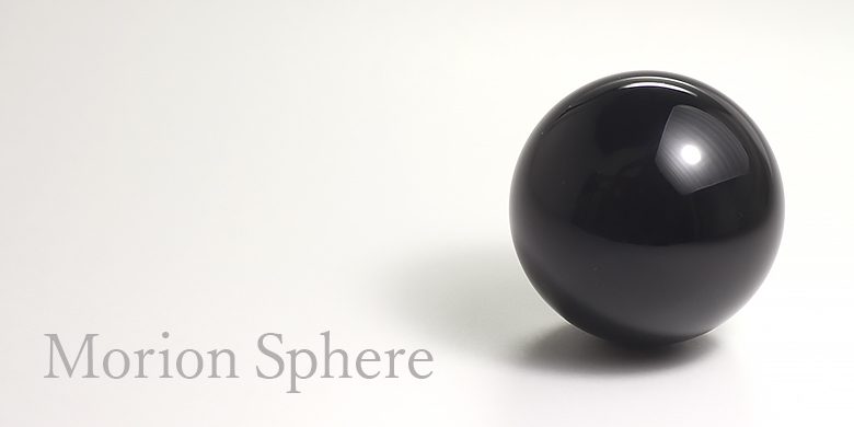 中国/山東省産モリオン（黒水晶）丸玉（スフィア、球体石） - 埼玉県