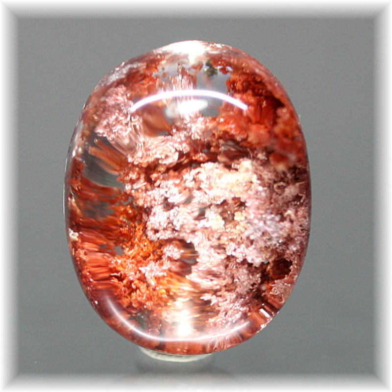 高品質]オレンジレッド&ホワイトピンクバイカラーガーデンクォーツ