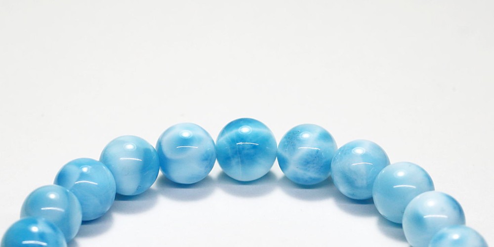 最高品質]ラリマー ブレスレット（約8.5mm玉） - 埼玉県吉川市の天然石