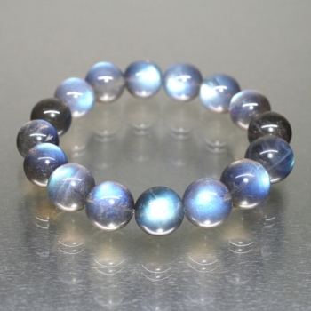 高品質++]ラブラドライトブレスレット（約14mm玉） - 埼玉県吉川市の